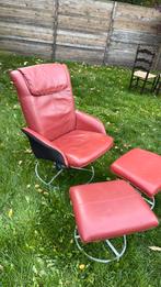 Rode fauteuil, Ophalen of Verzenden, Zo goed als nieuw, 75 tot 100 cm, 50 tot 75 cm