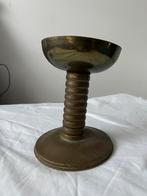 Vintage kooer Kandelaar, Gebruikt, Ophalen of Verzenden, Bruin, Brons of Koper