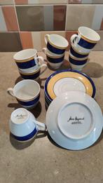 Anne Beyrand Bavaria theeservies 9 kopjes – blauw-wit, Ophalen