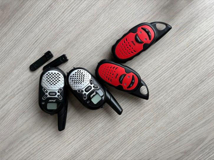 Alecto Walkie Talkies - Set van 4 voor evt jachtseizoen, Telecommunicatie, Portofoons en Walkie-talkies, Gebruikt, Portofoon of Walkie-talkie