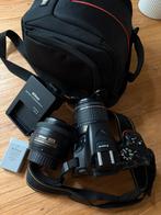 Nikon D5600 met 2 lenzen (18-55 en 35mm), Ophalen of Verzenden, Gebruikt, Spiegelreflex, Nikon