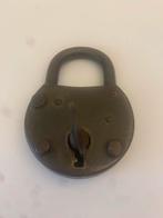 Vintage BKS Hangslot met Sleutel - Werkend & Rustiek, Antiek en Kunst, Ophalen of Verzenden