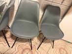 Moderne eettafel met grijze stoelen, Huis en Inrichting, Ophalen, Gebruikt, Vier, Grijs
