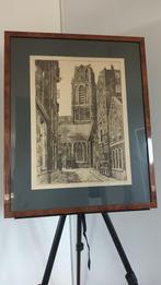 Ger Hoogman? Rotterdam Lange Torenstraat, Antiek en Kunst, Kunst | Etsen en Gravures, Ophalen