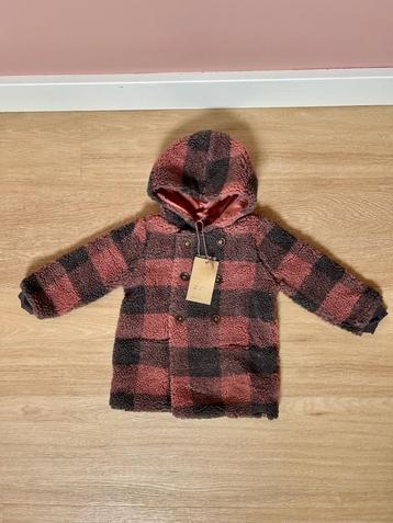 *NIEUW!* Winterjas van teddy met capuchon, Z8, maat 86 beschikbaar voor biedingen