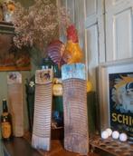 3 x antiek beschilderde wasplank met kip/ haan  decoratief, Ophalen of Verzenden