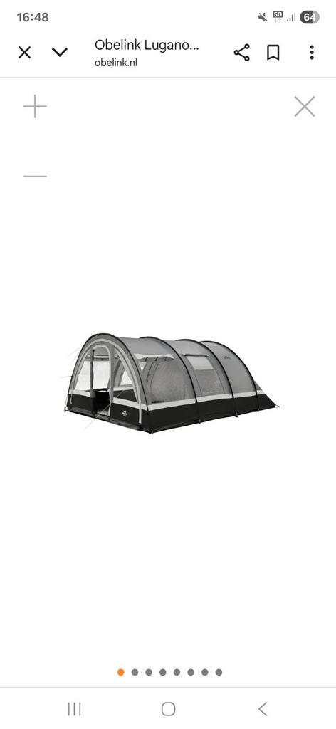 Lugano 6 + tent van obelink, Caravans en Kamperen, Tenten, tot en met 6, Nieuw, Ophalen