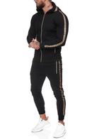 SALES! Zwart goud katoenen trainingspak maat XL, Kleding | Heren, Zwart, Ophalen of Verzenden, Algemeen, Maat 56/58 (XL)