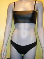 neoprene bandeau bikini S M of L, Verzenden, Nieuw, Zwart, Bikini