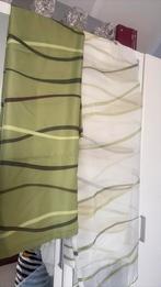 4 stuks Mooie groenen gordijnen, 100 tot 150 cm, 200 cm of meer, Ophalen of Verzenden, Zo goed als nieuw