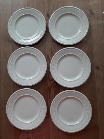 WEDGWOOD EDME - 6 GEBAKBORDJES - DIAMETER 16 CM beschikbaar voor biedingen
