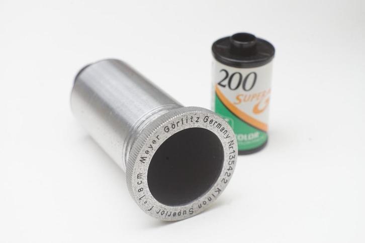 Hugo Meyer Kinon Superior f=1.8cm (16mm projection lens?), Verzamelen, Fotografica en Filmapparatuur, Lens of Lenzen, 1960 tot 1980