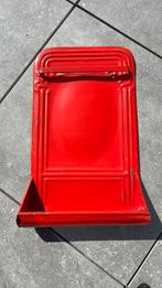 Emaille lepelrek rood en goud vintage antiek, Ophalen of Verzenden