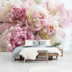 Fotobehang / Behang - Bloemen - Roze Pioenrozen, Huis en Inrichting, Stoffering | Behang, Minder dan 10 m², Roze, Verzenden, Bloemen
