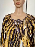 H454 Missy maat L=42/44 blouse tuniek top geel/wit zwart, Kleding | Dames, Blouses en Tunieken, Geel, Maat 42/44 (L), Missy, Ophalen of Verzenden