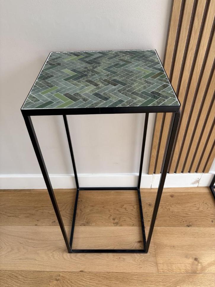 Tegelpilaren zwart 82cm – nieuw – zeegroen mozaïek, Huis en Inrichting, Woonaccessoires | Zuilen en Pilaren, Nieuw, Ophalen of Verzenden