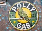Emaille reclamebord Polly gas, Ophalen of Verzenden, Gebruikt, Reclamebord