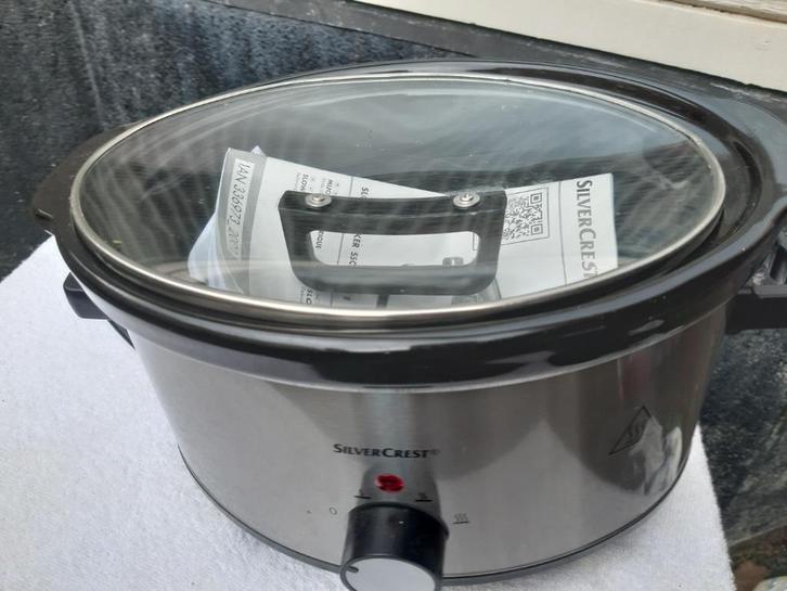 SILVERCREST KITCHEN TOOLS Slowcooker - Met 3 instelbare Tim, Witgoed en Apparatuur, Slowcookers, Zo goed als nieuw, Timer, Vaatwasmachinebestendig