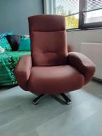 Comfortabele draaistoel, Huis en Inrichting, Fauteuils, Gebruikt, 75 tot 100 cm, Ophalen of Verzenden, Stof