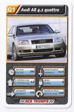 w2 autokaartje G1 Audi A 8 4 - 2 Quattro, Verzamelen, Ophalen of Verzenden, Zo goed als nieuw, Auto's
