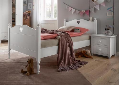 Emma 1-persoonsbed - 90x200 - Wit, Kinderen en Baby's, Kinderkamer | Bedden, Nieuw, Ophalen of Verzenden