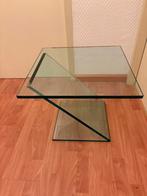 Bijzettafel glas, Ophalen, Minder dan 45 cm, Minder dan 55 cm, Vierkant