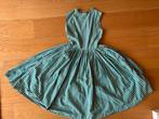 Vintage jaren ‘50 jurk BB-ruitje groen/wit ruitjes patroon, Kleding | Dames, Ophalen of Verzenden, Maat 34 (XS) of kleiner, Gedragen