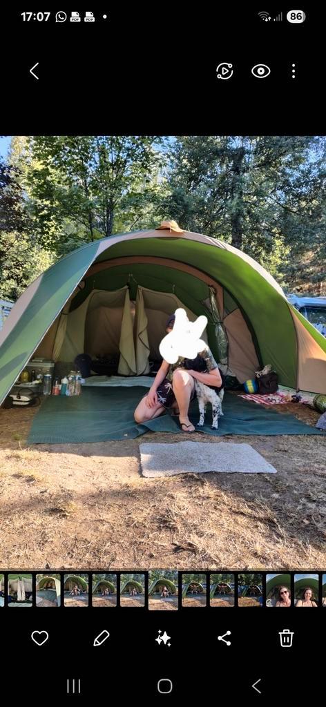 Falco havik 400, 4 persoons, ruim en prettig., Caravans en Kamperen, Tenten, tot en met 4, Zo goed als nieuw, Ophalen of Verzenden
