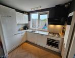 Hoogglans hoek keuken, Huis en Inrichting, Keuken | Complete keukens, Ophalen, Gebruikt, Wit, Hoekkeuken
