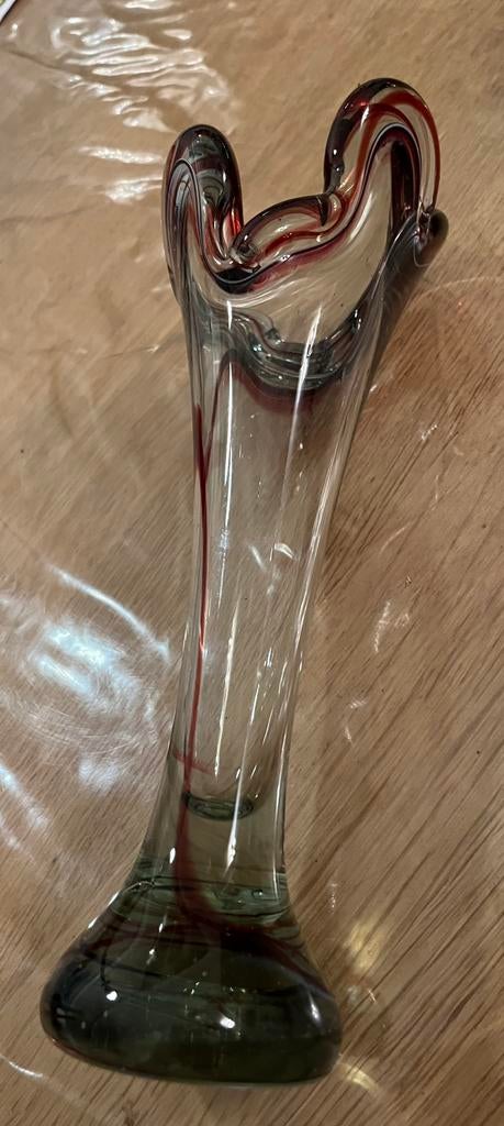 Vintage glazen vaasje Murano ? Nanninga ?, Ophalen of Verzenden