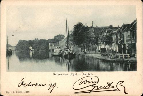Leiden Galgewater (Rijn)  1899  uitg J.J. Sleijser, Verzamelen, Ansichtkaarten | Nederland, Ongelopen, Zuid-Holland, Voor 1920