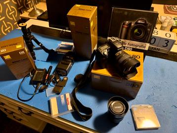 Nikon D80 digitale spiegelreflexcamera set beschikbaar voor biedingen