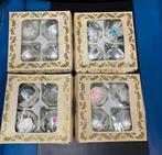 Vintage kerstballen in originele doos 4 doosjes, Diversen, Kerst, Ophalen of Verzenden, Gebruikt