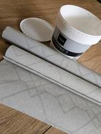 Eijffinger behang reststuk + rol, Huis en Inrichting, Ophalen, Minder dan 10 m², Grijs, Modern