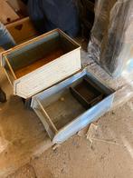 Stalen brocante magazijn bakken, Ophalen