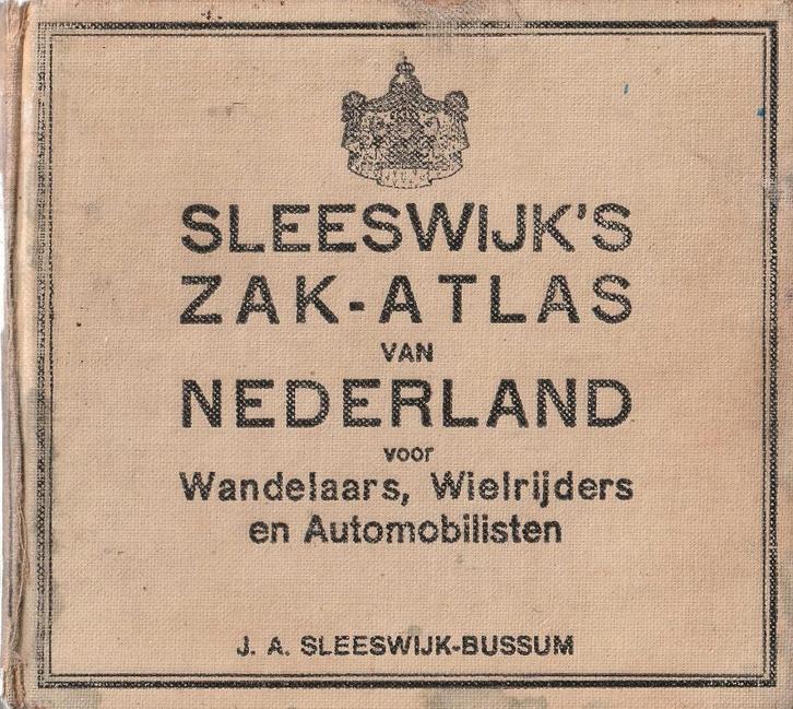 Sleeswijk’s Zak-Atlas van Nederland, Boeken, Atlassen en Landkaarten, Gelezen, Overige atlassen, Nederland, 1800 tot 2000, Ophalen of Verzenden