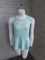 Mintgroene peplum top van H&M maat L, Kleding | Dames, Tops, H&M, Maat 42/44 (L), Nieuw, Ophalen of Verzenden