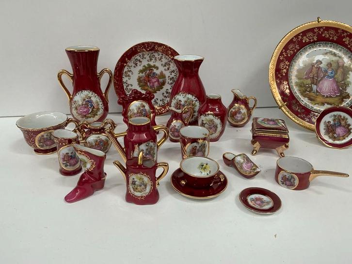 Limoges Miniatuur Servies.WD-026, Antiek en Kunst, Antiek | Keramiek en Aardewerk, Ophalen