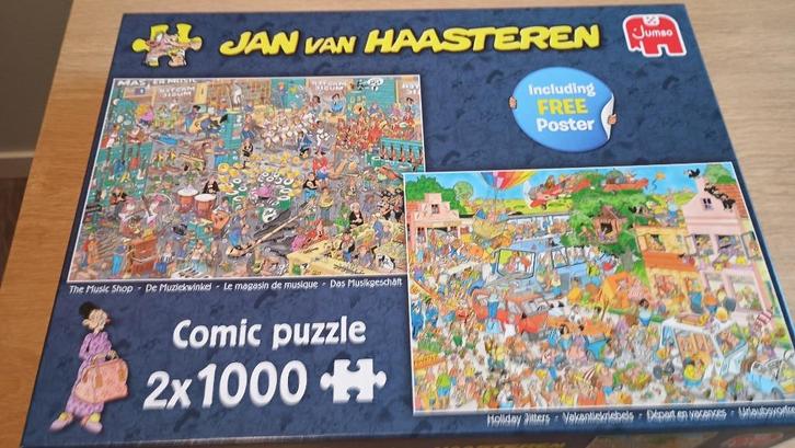 Jan van Haasteren, 1000 stukjes, Hobby en Vrije tijd, Denksport en Puzzels, Zo goed als nieuw, Legpuzzel, 500 t/m 1500 stukjes