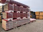 Golf dakpanelen partij rood RAL3000 sandwichpanelen b-keus, Steen of Klei, Nieuw, 15 m² of meer, Rood