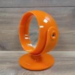 Retro oranje spiegel, Minder dan 50 cm, Niks, Rond, Ophalen of Verzenden