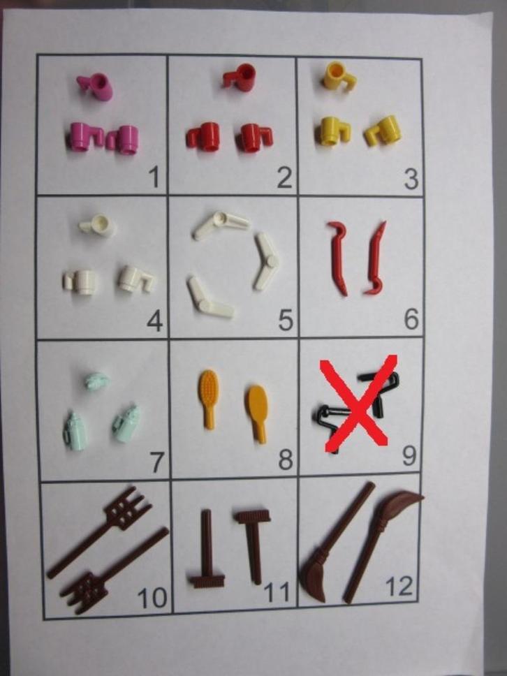 L373 LEGO MINIFIG ACCESSOIRES FRIENDS KOPJE BEZEM KOEVOET, Kinderen en Baby's, Speelgoed | Duplo en Lego, Nieuw, Lego, Losse stenen