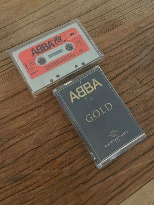 ABBA Cassettes - The Album & Gold, Cd's en Dvd's, Cassettebandjes, Gebruikt, Origineel, Pop, 2 t/m 25 bandjes, Ophalen of Verzenden