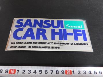 sticker SANSUI Car Hi-Fi    Folie  beschikbaar voor biedingen