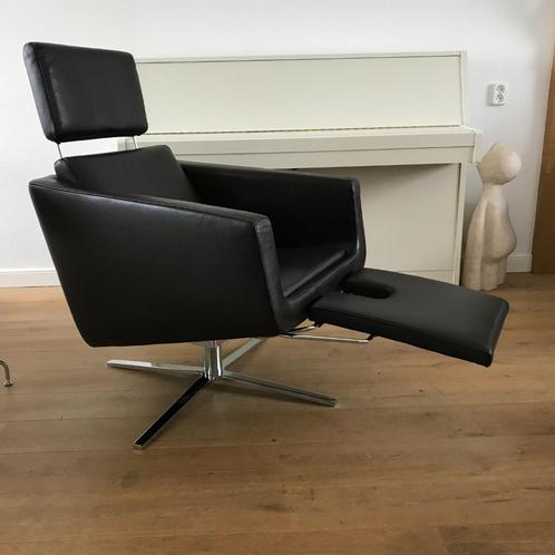 FSM Pavo Shelby design fauteuil stoel bruin leer chroom, Huis en Inrichting, Fauteuils, Leer, 75 tot 100 cm, Ophalen