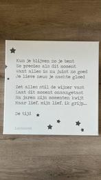 Tekstbord 40x40 cm, Ophalen of Verzenden, Zo goed als nieuw