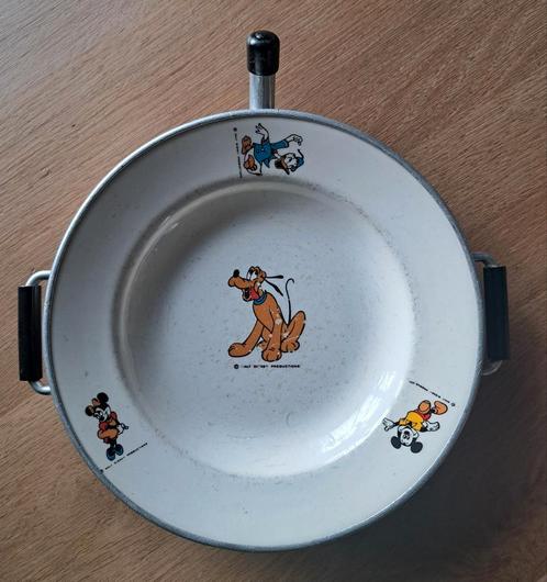 Vintage kinder warmhoudbord, Antiek en Kunst, Antiek | Servies los, Ophalen of Verzenden