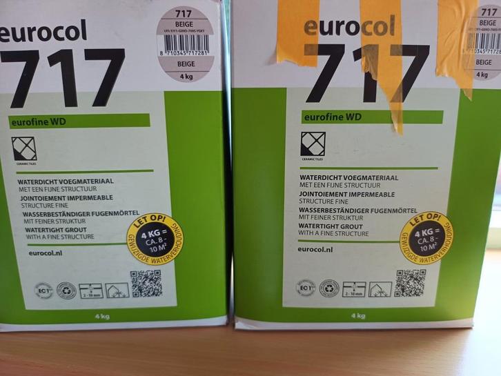 Eurocol 717 Eurofine WD Voegmortel, Doe-het-zelf en Verbouw, Verf, Beits en Lak, Nieuw, Verf, Minder dan 5 liter, Beige, Ophalen