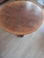 Mahonie houten ronde tafel, Ophalen, Rond, 100 tot 150 cm, 100 tot 150 cm