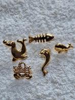 ZEE DIEREN , PRACHTIGE PINS , Verguld , gaan per stuk, Sieraden, Tassen en Uiterlijk, Broches, Overige materialen, 4 tot 7 cm